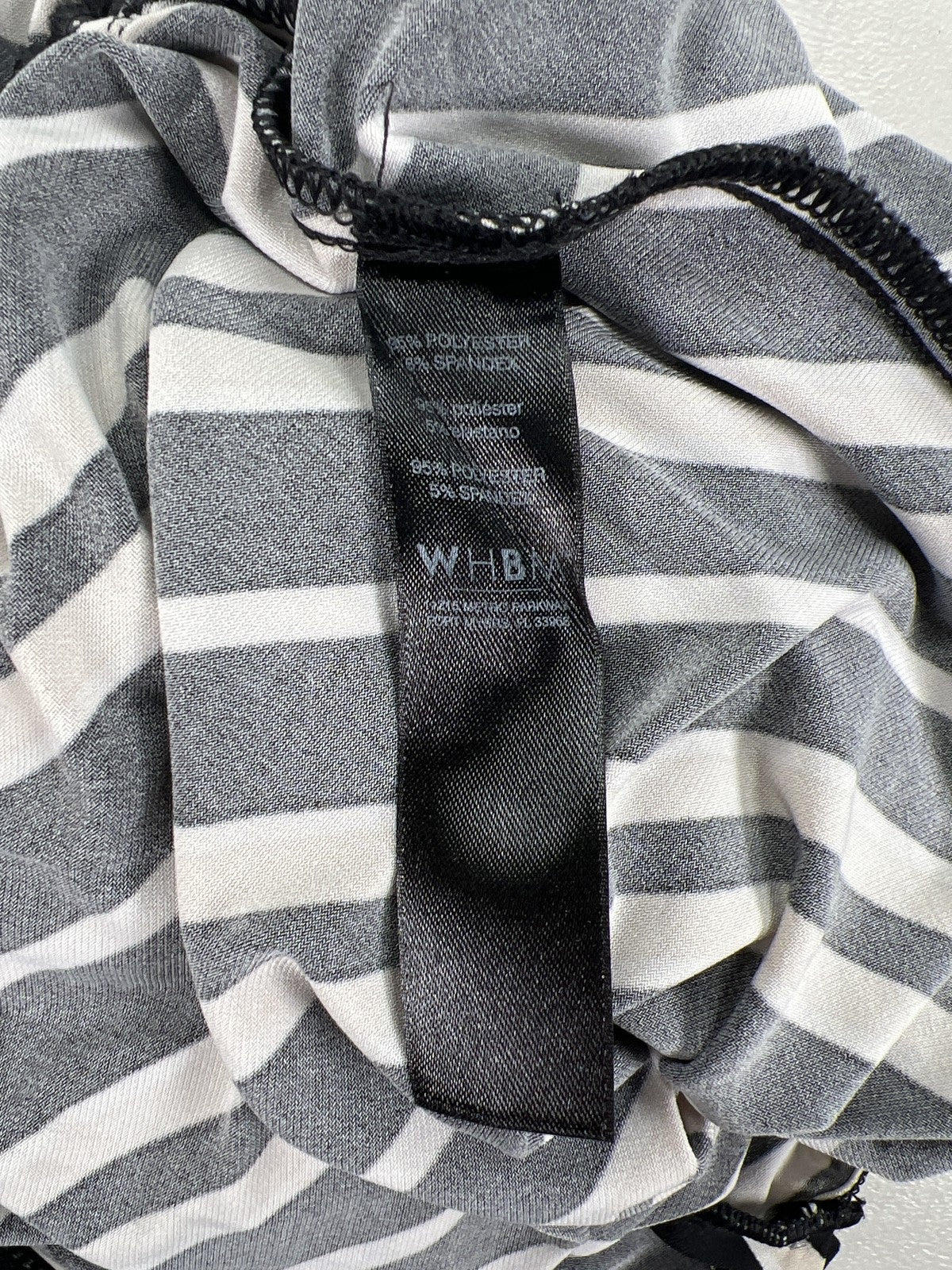 White House Black Market Women’s Black/Beige Striped Sleeveless Romper - S