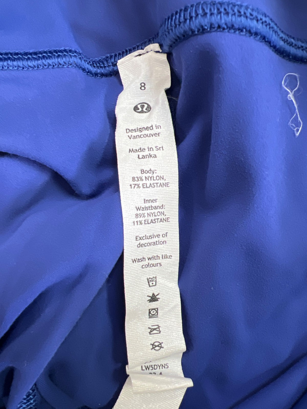 Lululemon Women’s Blue Base Pace High Rise 28” Tight Athletic Leggings - 8