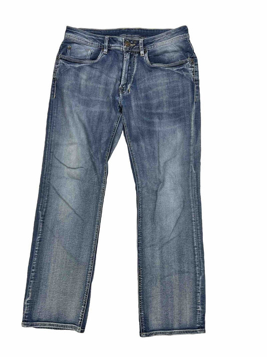 Buffalo David Bitton Men's Medium Wash Six X Slim Straight Jeans - 32x30