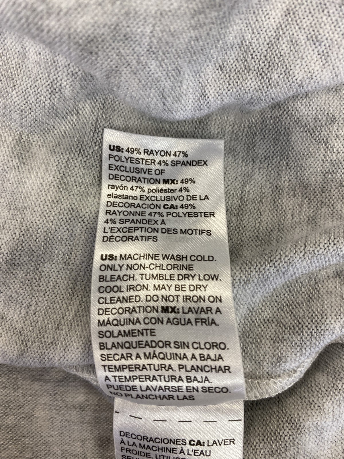 White House Black Market Women’s Gray Leaf Print Long Sleeve Shirt - S