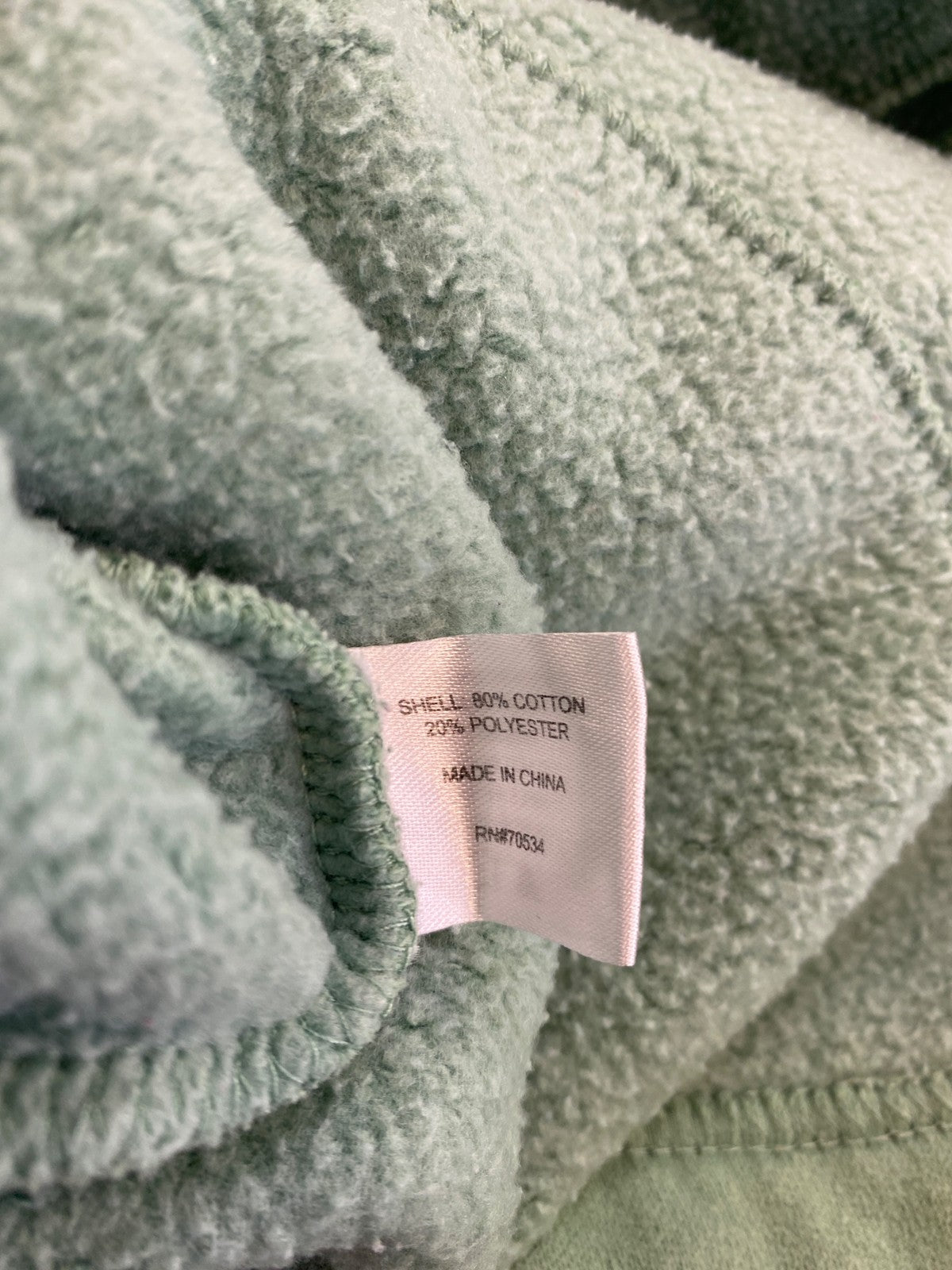 Orvis Women’s Green 1/4 Zip Fleece Lined Long Sleeve Pullover Sweatshirt - M