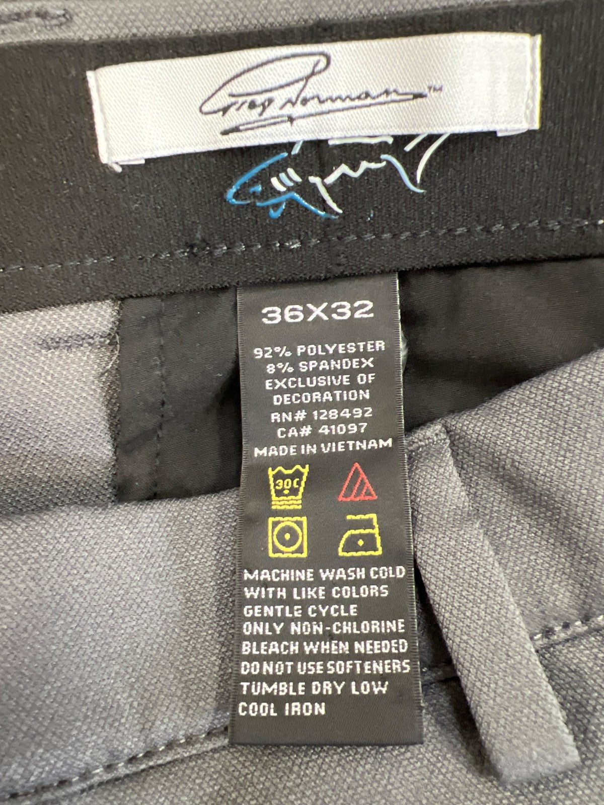 Greg Norman Men’s Gray Stretch Dress Pants - 36x32