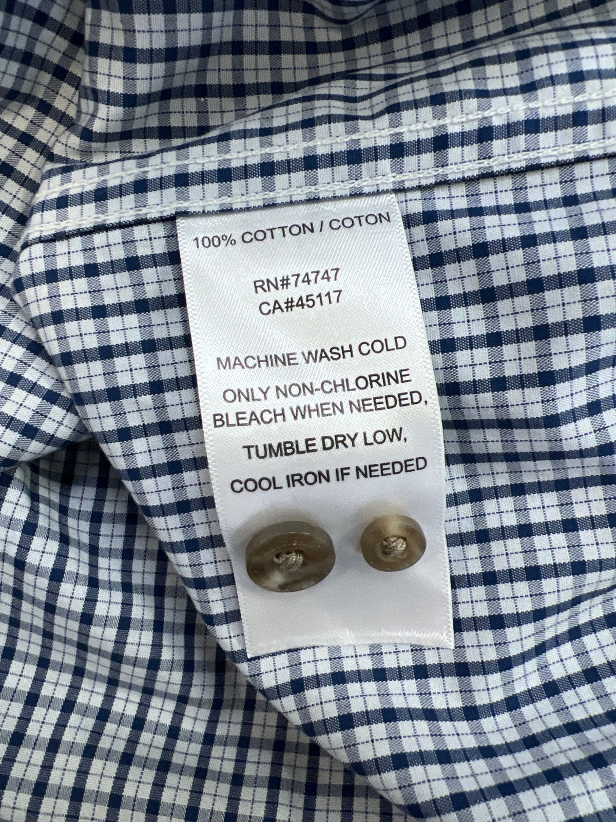 RedHead Men’s Blue/White Plaid Short Sleeve Button Up Shirt - XL Tall