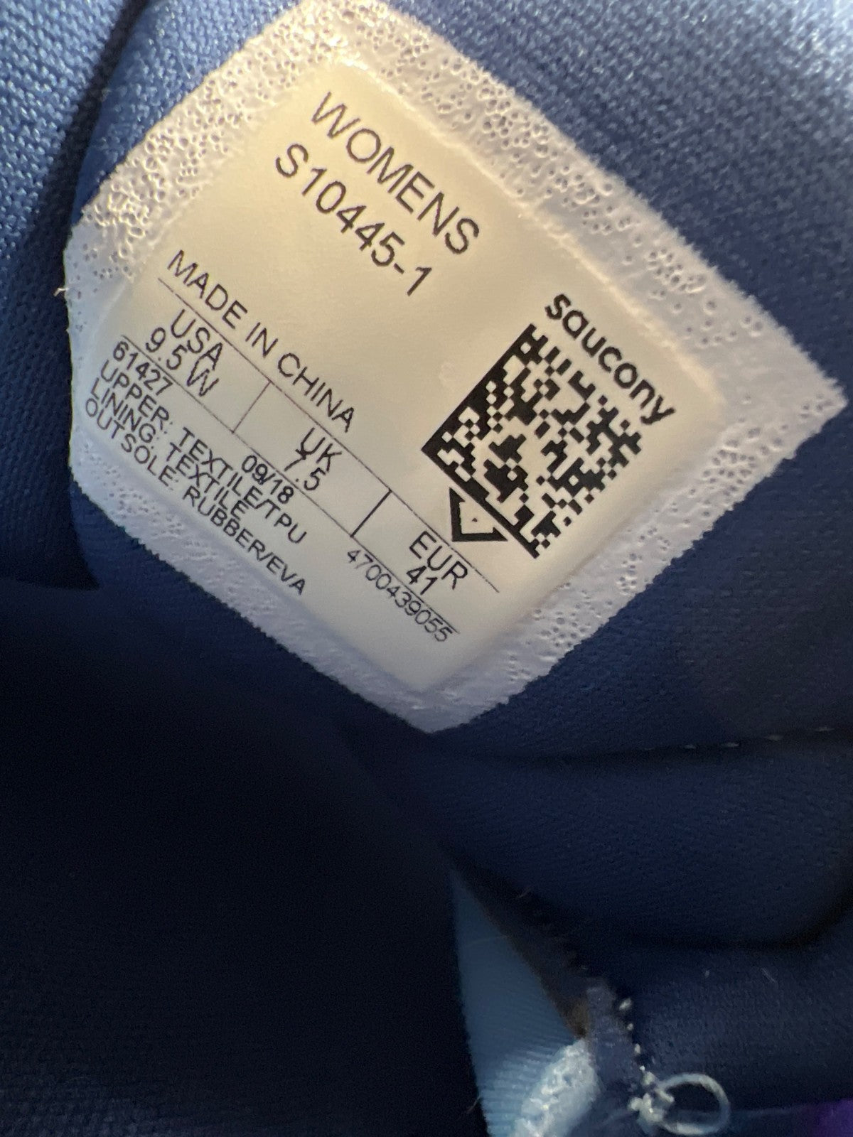 Saucony Women’s Blue Everun Ride ISO. Athletic Sneakers - 9.5 Wide