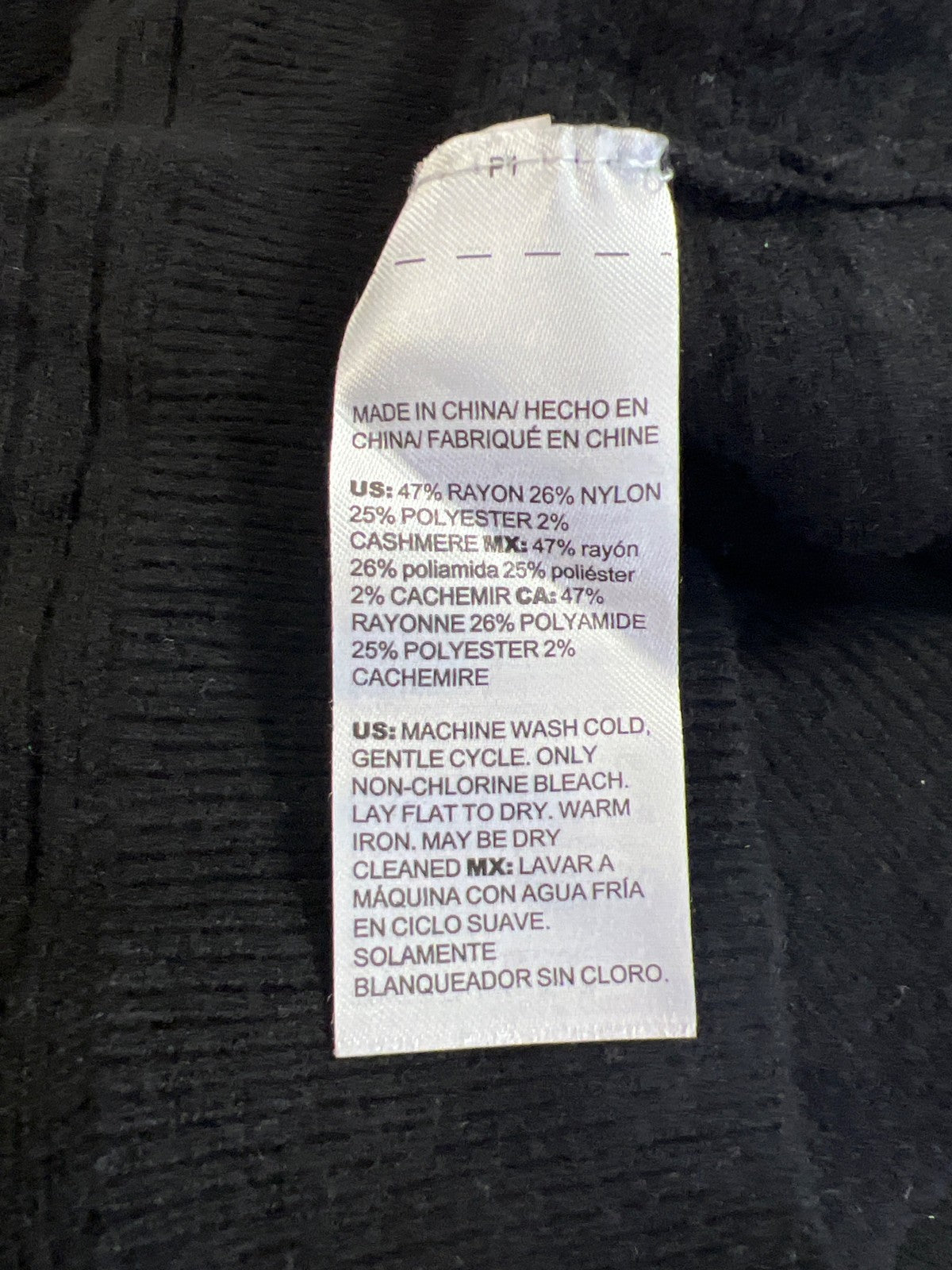 Chico’s Women’s Black Long Sleeve Sweater - 3/US XL