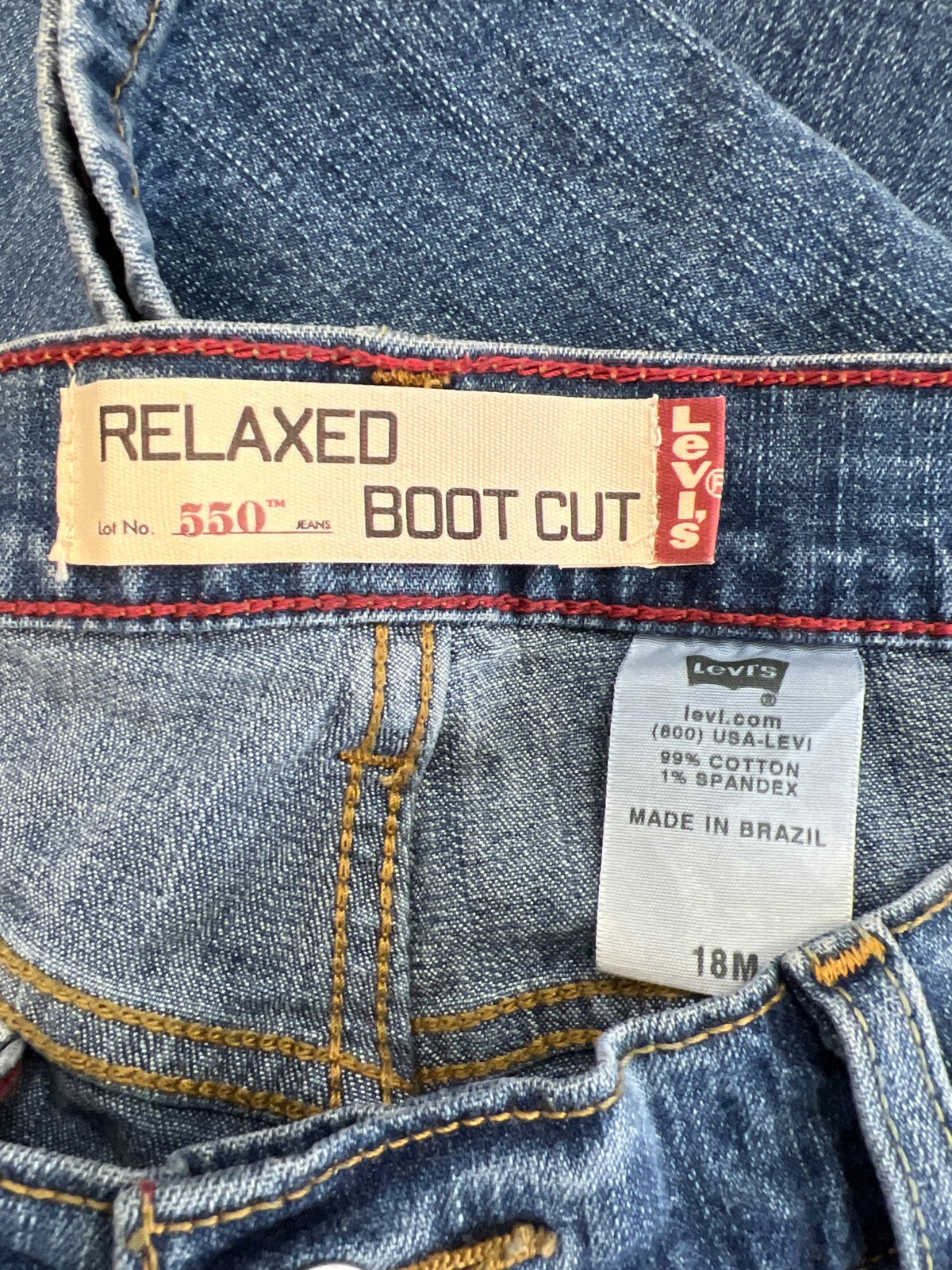 Levi’s Women’s Medium Wash 550 Relaxed Bootcut Denim Jeans - 18