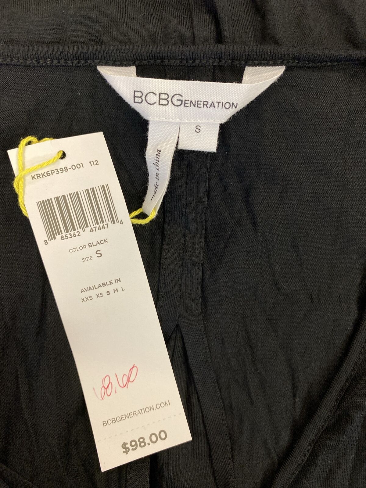 NEW BCBGeneration Women's Black Long Sleeve Open Back Maxi Dress - S