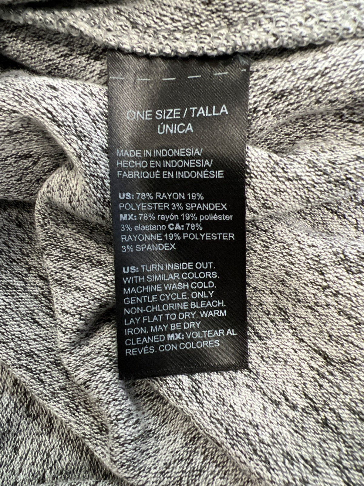 White House Black Market Women’s Gray Soft Funnel Neck Poncho - One Size