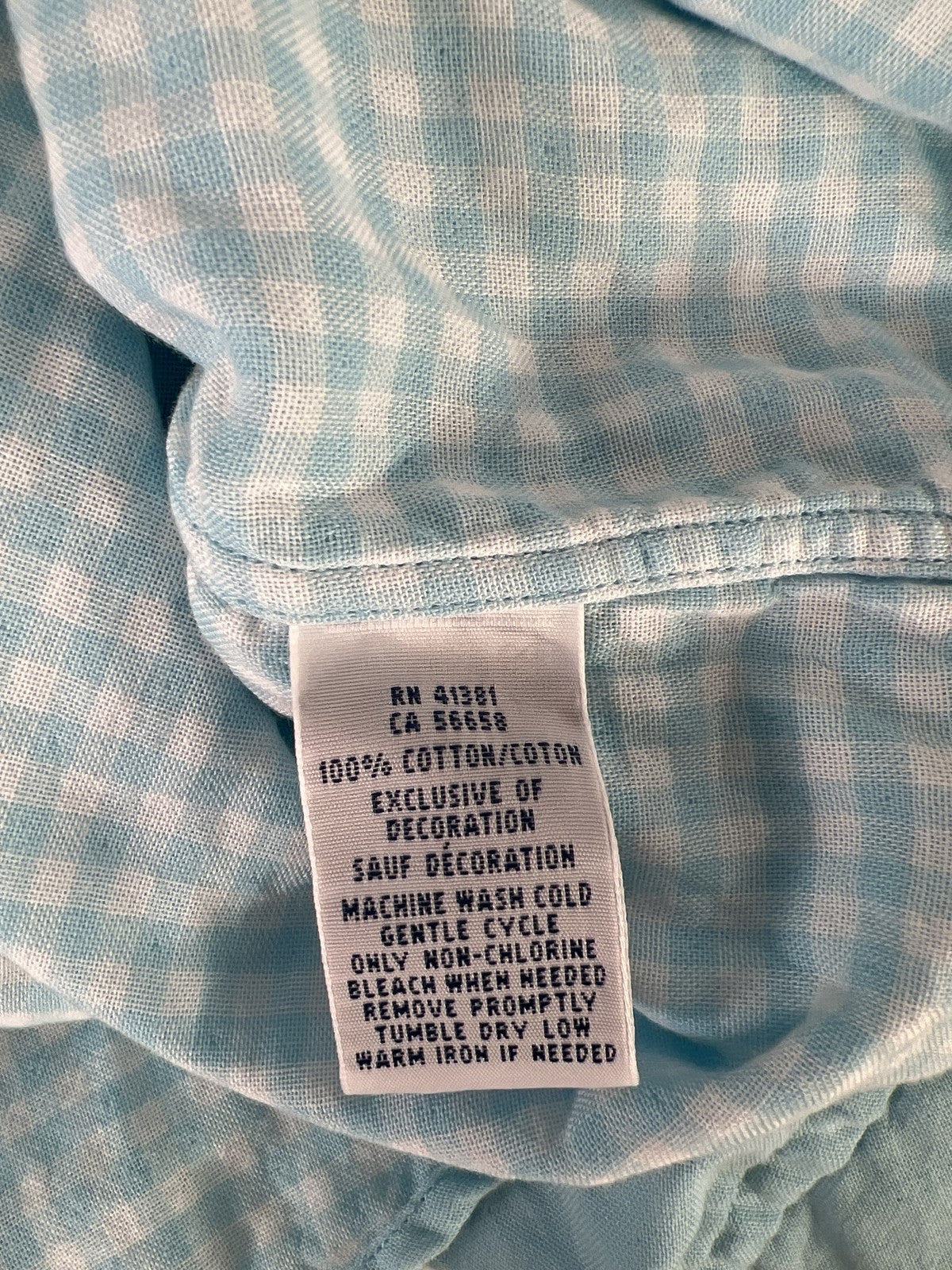 Ralph Lauren Men’s Blue Long Sleeve Button Up Cotton Shirt - M