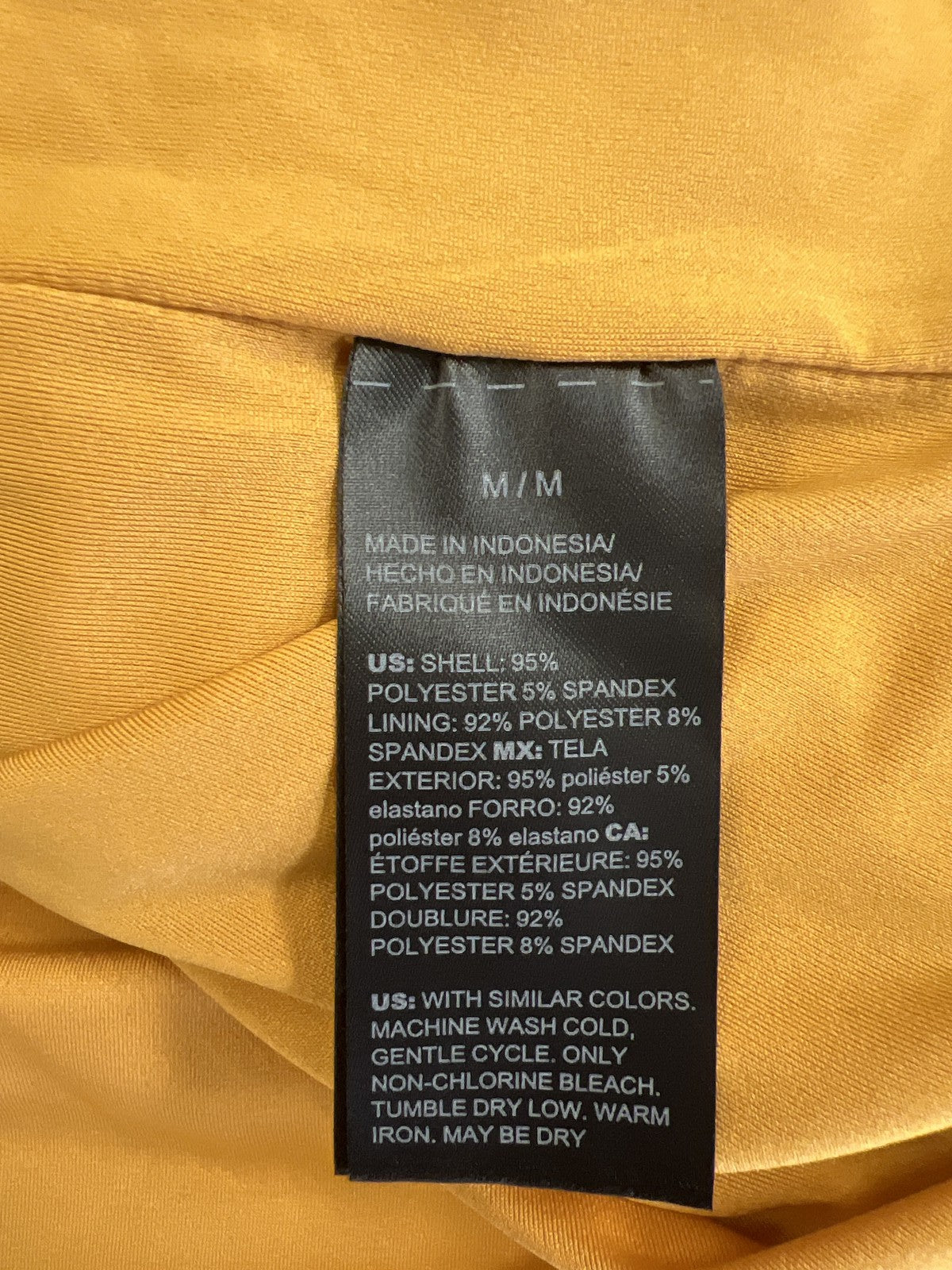 White House Black Market Women’s Yellow/Gold Lace Up Tank Top Blouse - M