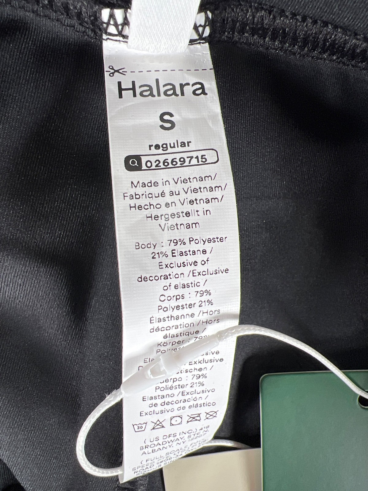 Halara Womens Black High Waisted DayStretch Pocket Accent Straight Leg Pants - S