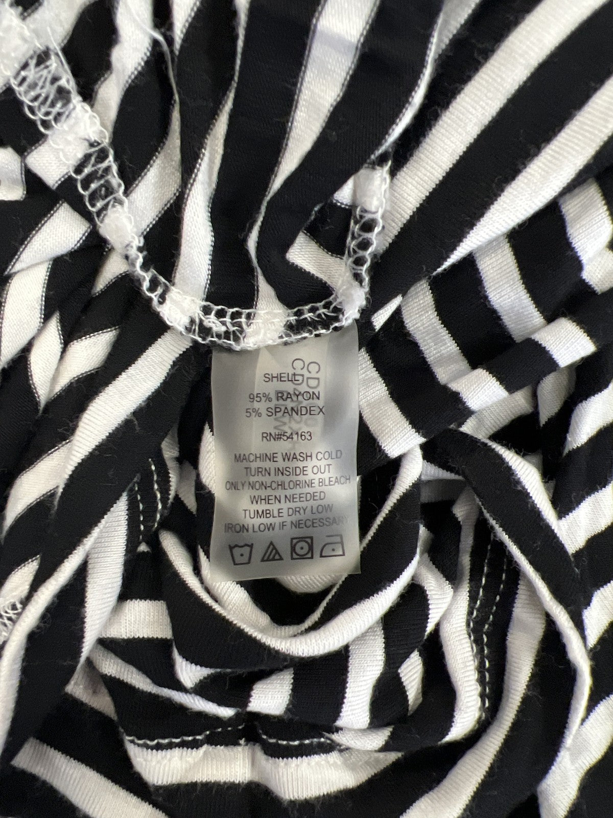 Calvin Klein Women’s Black/White Striped Sleeveless Maxi Dress - 4