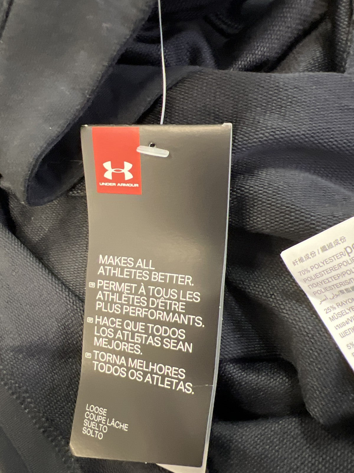 Under Armour Women’s Black Sleeveless Loose Fit Hooded Shirt - L