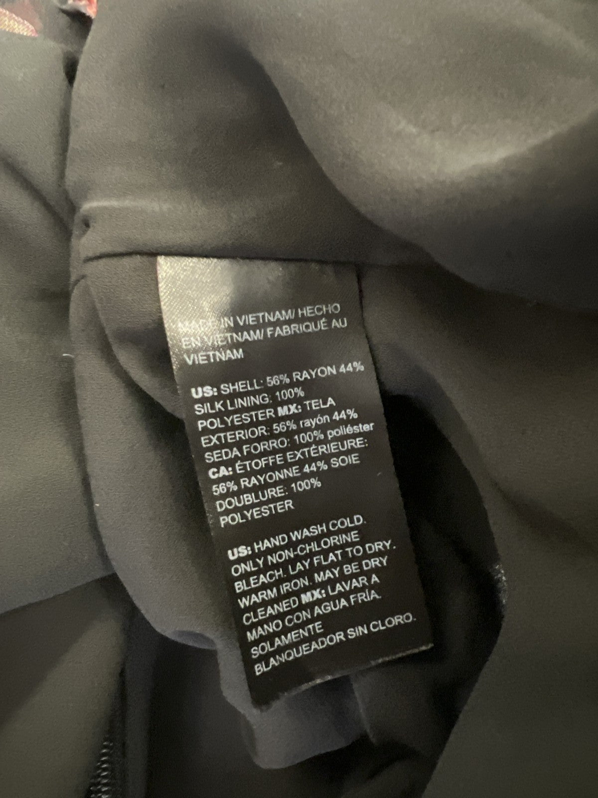 White House Black Market Women’s Black & Purple Floral Sleeveless Top - 8