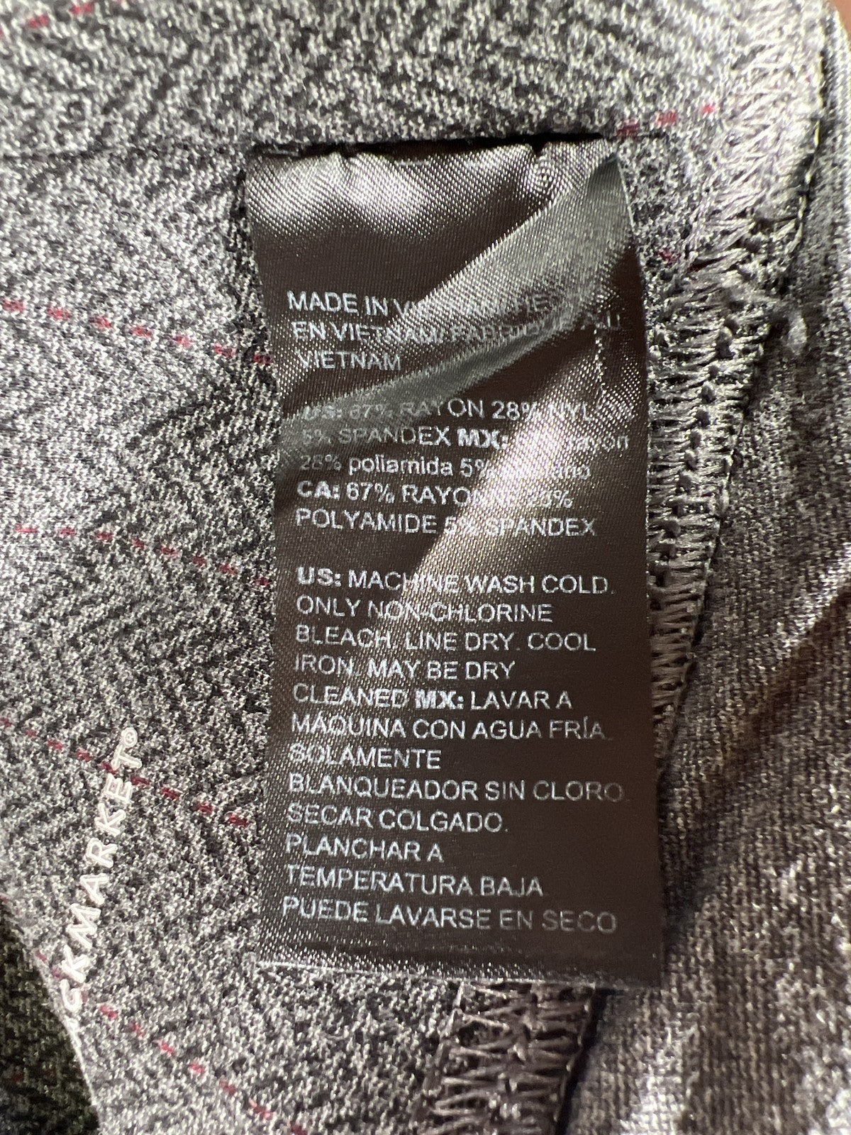 White House Black Market Women’s Gray Runway Casual Leggings - 2 Short