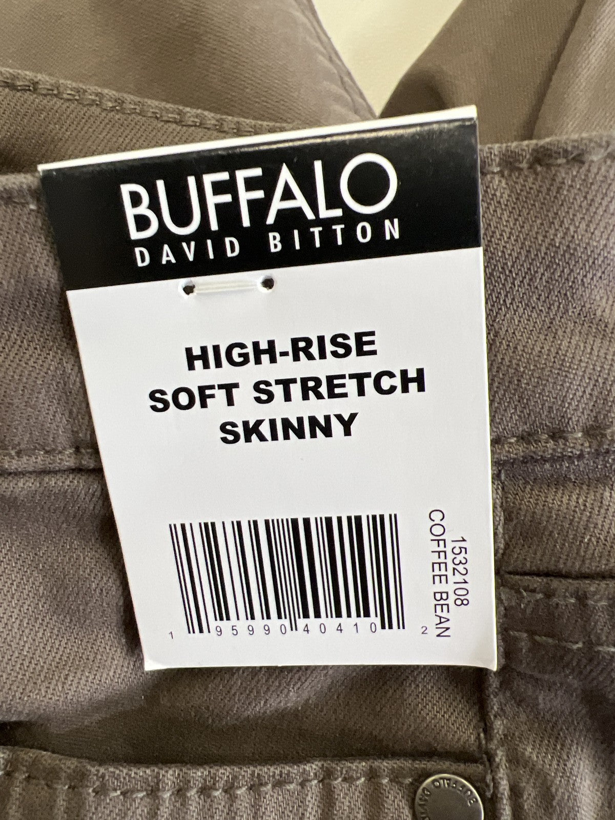 Buffalo David Bitton Women’s Brown Hanna High Rise Stretch Skinny Jeans - 2/26