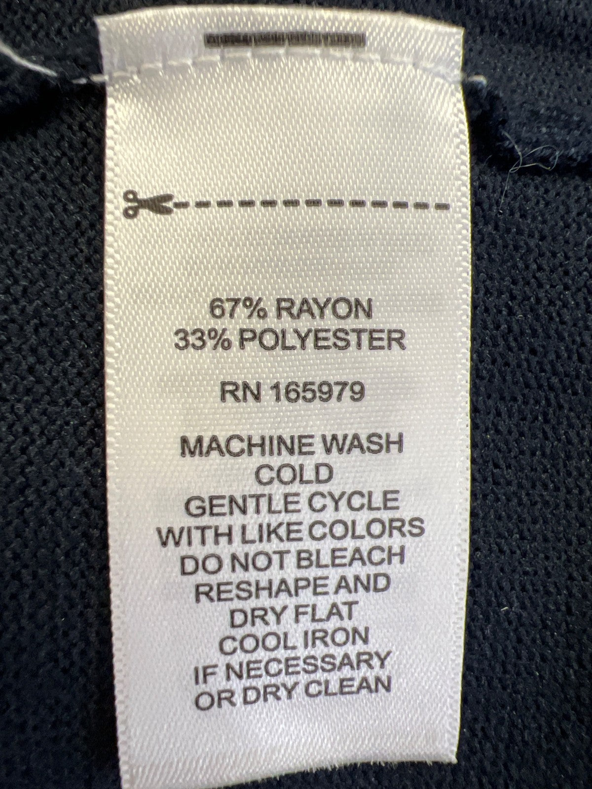 Cable and Gauge Womens Navy Blue Short Perforated Sleeve V-Neck Sweater -Plus 3X