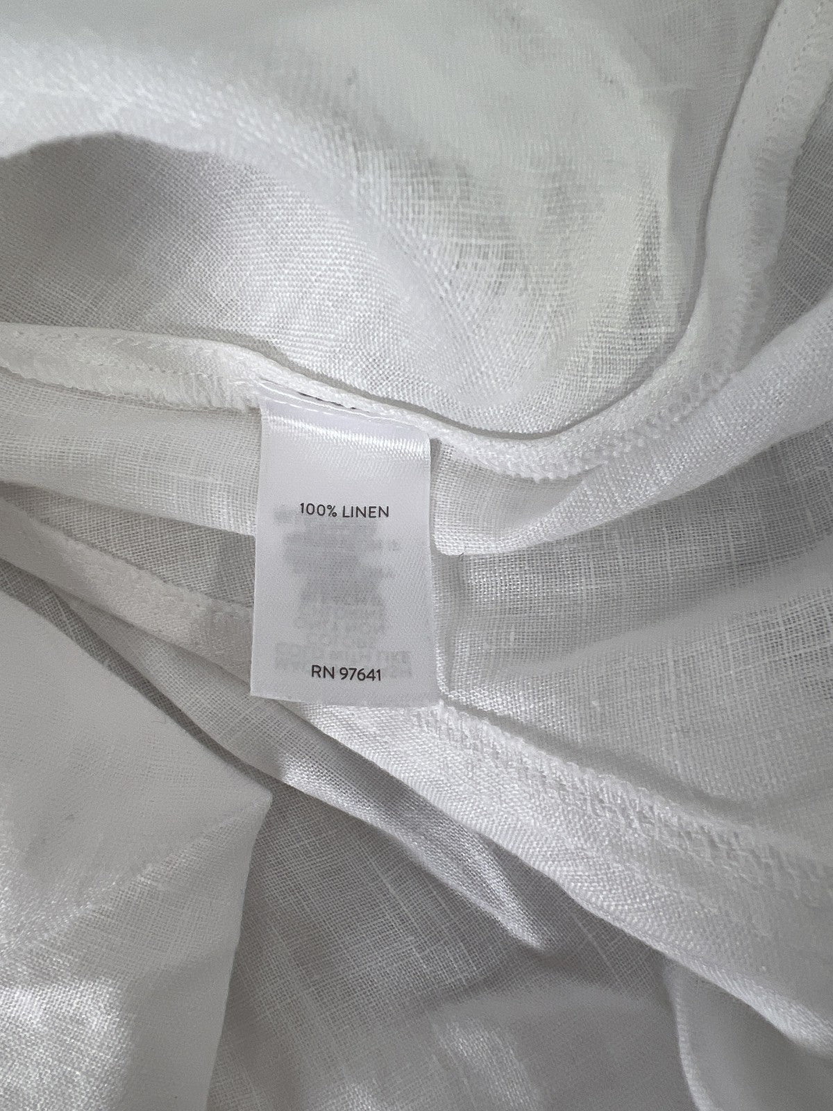 J. Jill Women’s White Love Linen V-Neck Long Sleeve Tunic Top - XS