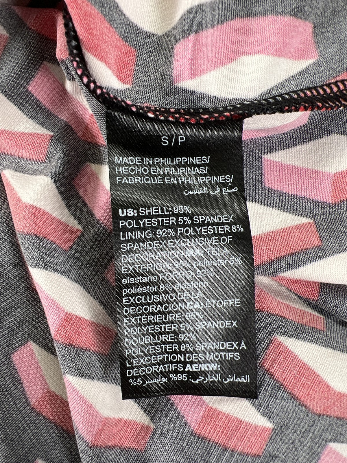 White House Black Market Women’s Black/Red 3/4 Sleeve Shift Dress - S