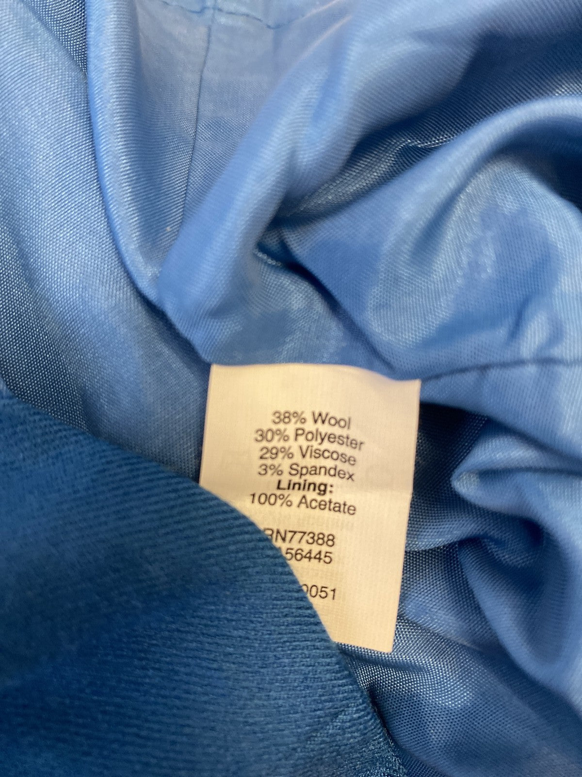 J.Crew Suiting Women’s Blue Wool Blend Sleeveless Sheath Dress - 6