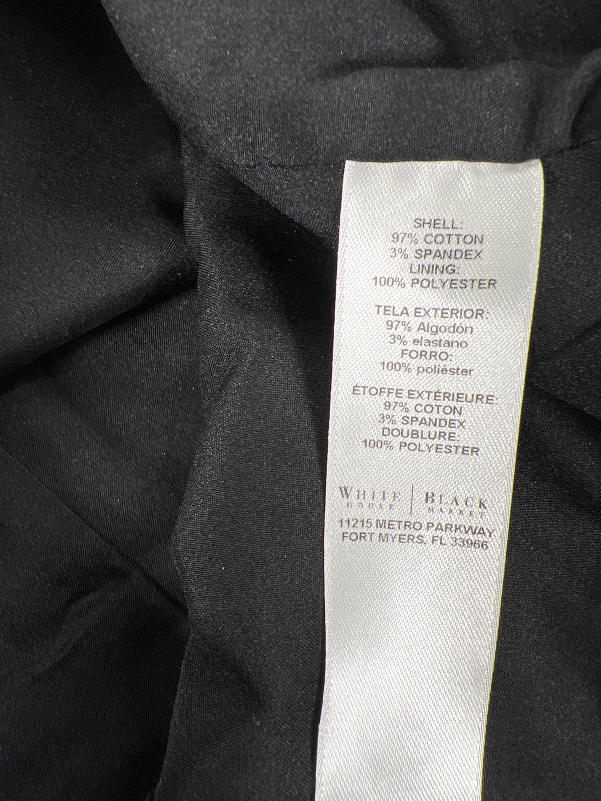 White House Black Market Women’s Black/White Pencil Skirt - 12