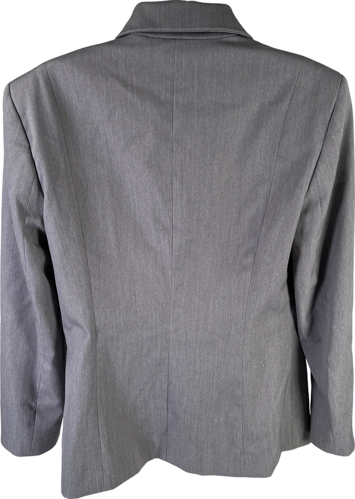 Anne Klein Women’s Gray Lined 2 Button Blazer Jacket - 8