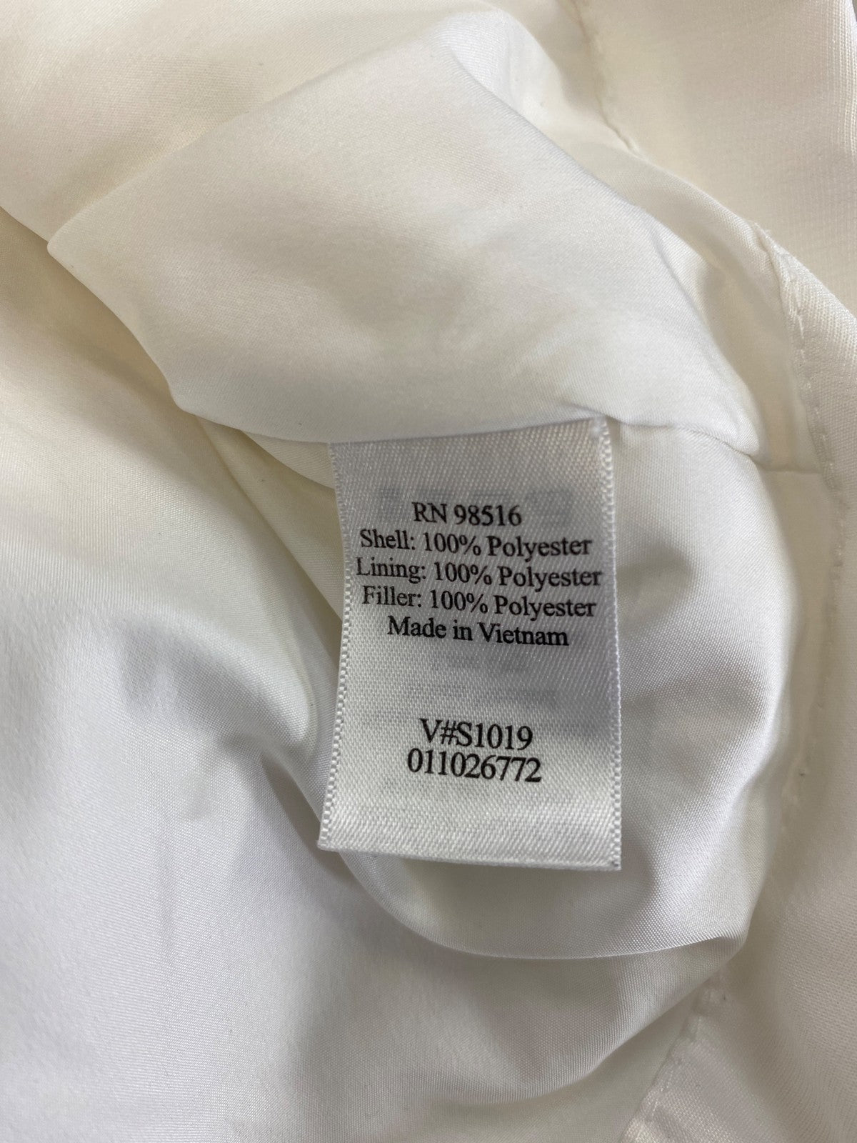 Coldwater Creek Women’s White Quilted Sleeveless Full Zip Light Puffer Vest - M