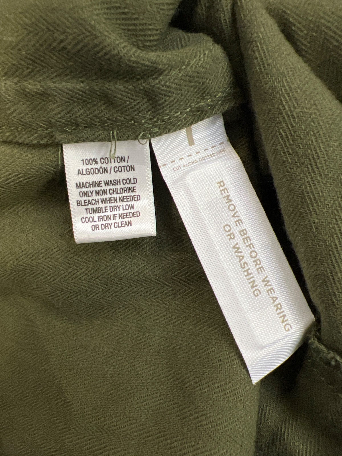 LOFT Women’s Green Cotton Button Up Lightweight Jacket - XS