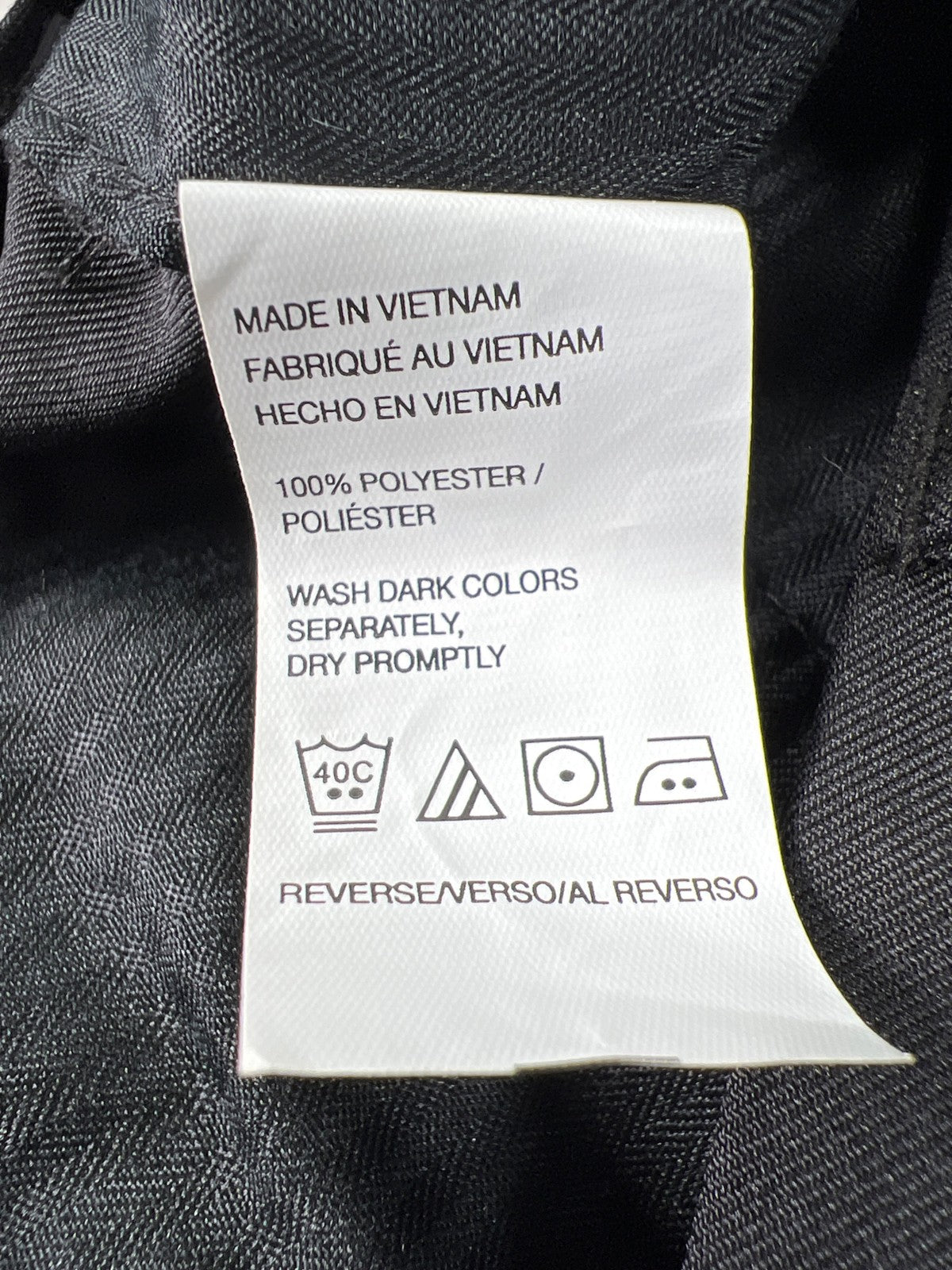 Van Heusen Men’s Black Flat Front Traveler Dress Pants - 44x29 Big and Tall