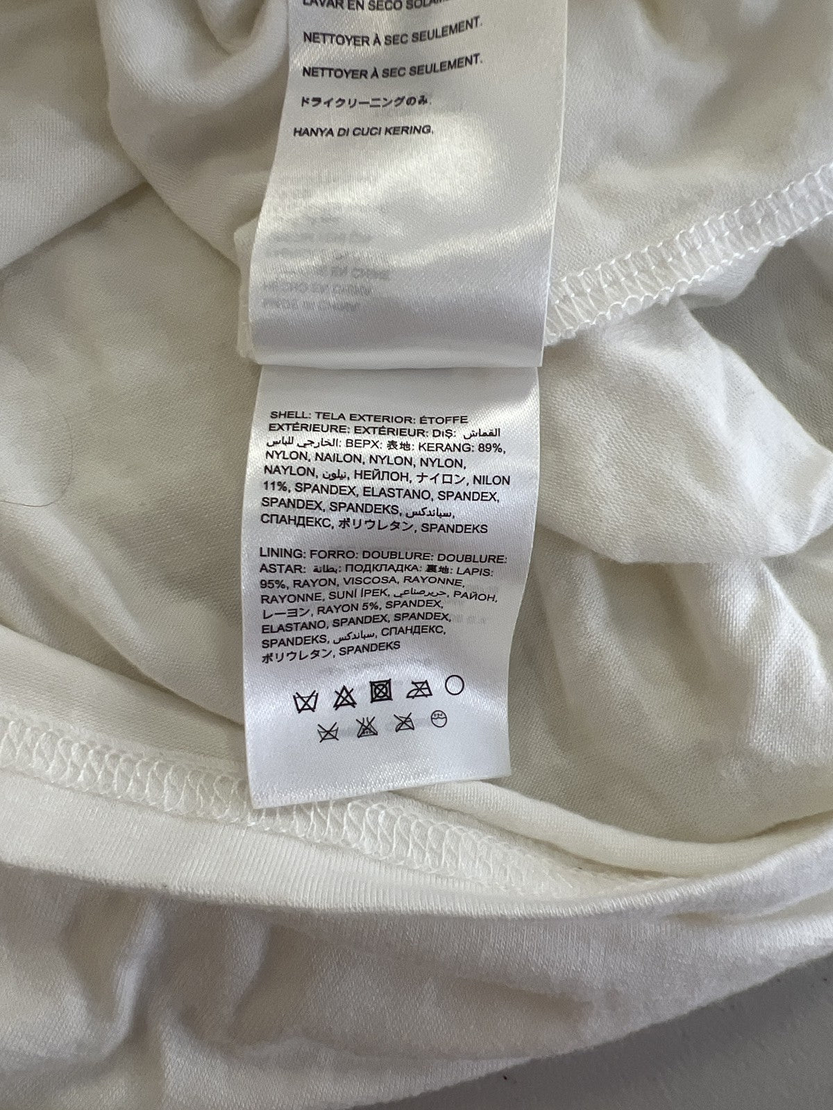 NEW Bebe Women’s White Lace Lined Open Back Maxi Dress - S