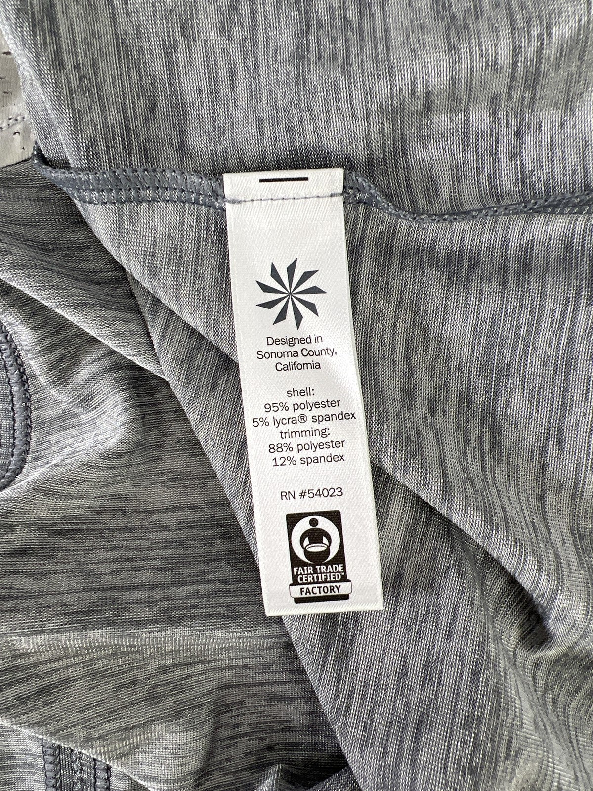 Athleta Women’s White & Gray Mesh Back Ventilated Tank Top - M