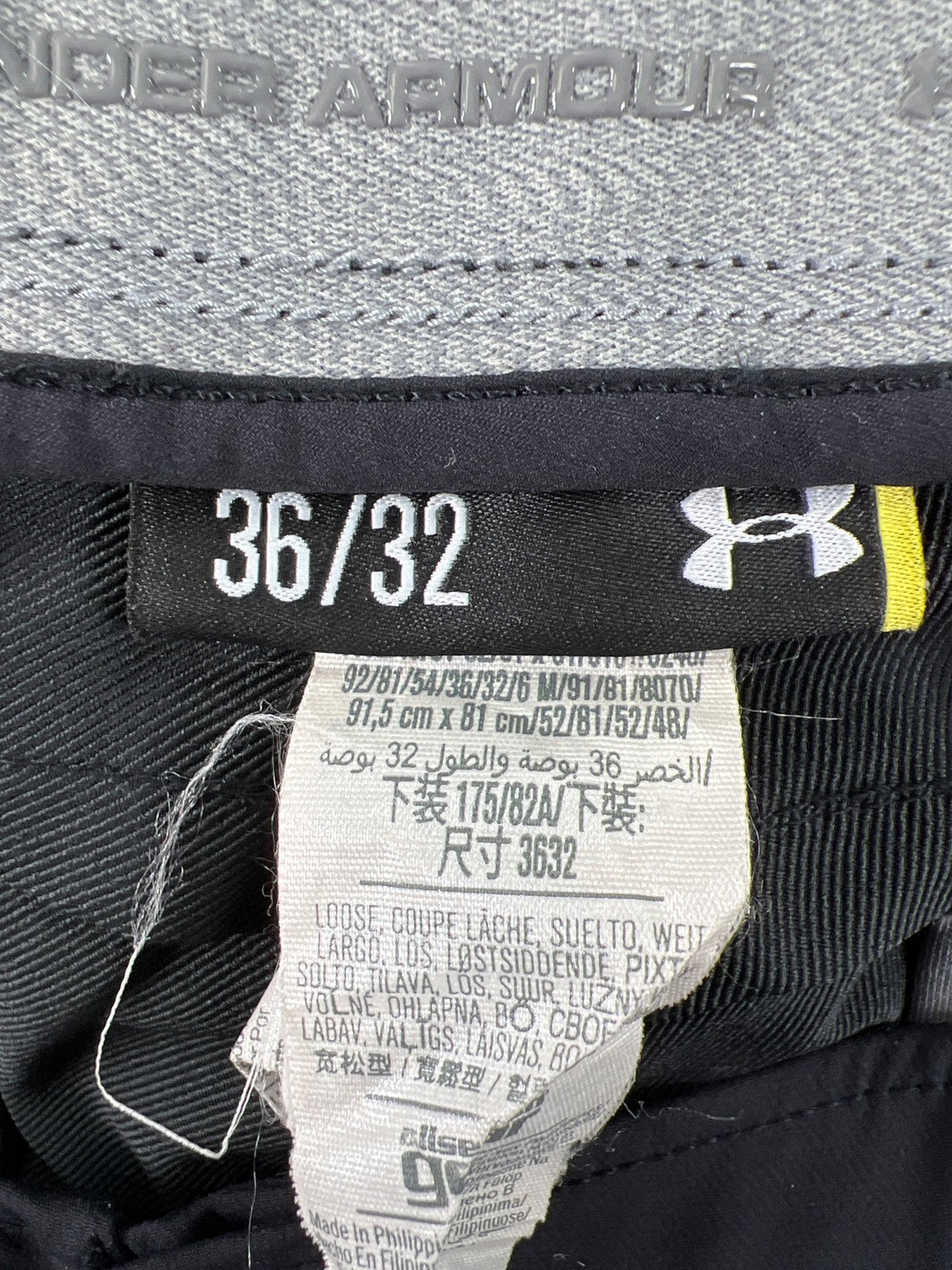 Under Armour Men’s Black Drive Golf Athletic Pants - 36x32