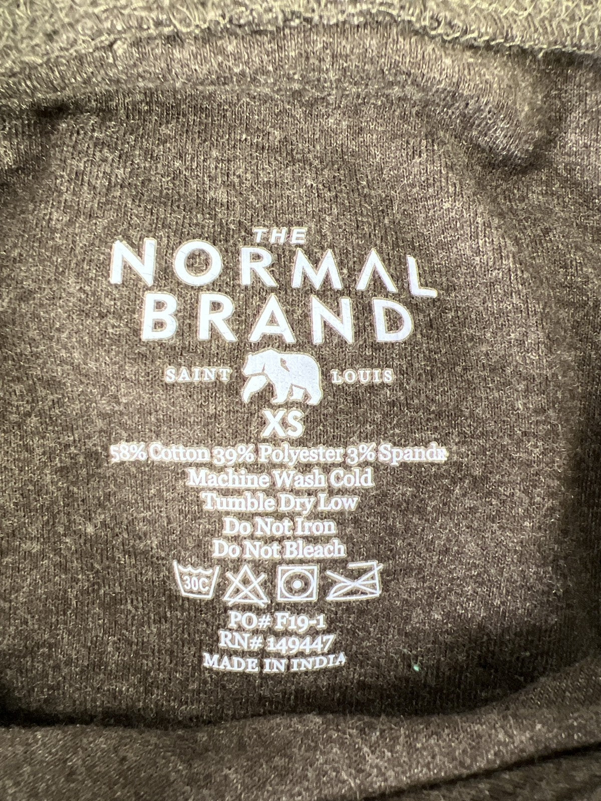 The Normal Brand Women’s Gray Long Sleeve Hooded Sweatshirt - XS
