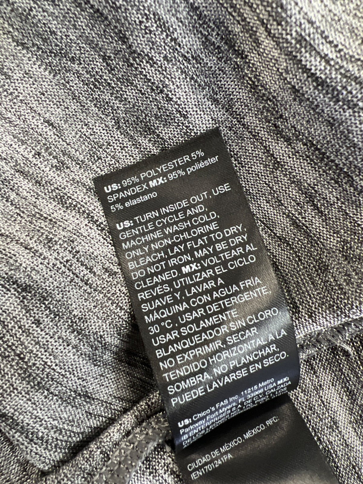 White House Black Market Womens Gray Metallic Go Getter Short Sleeve T-Shirt - L