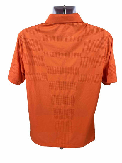 Nike Men's Orange Short Sleeve Tour Performance Polo Shirt - M