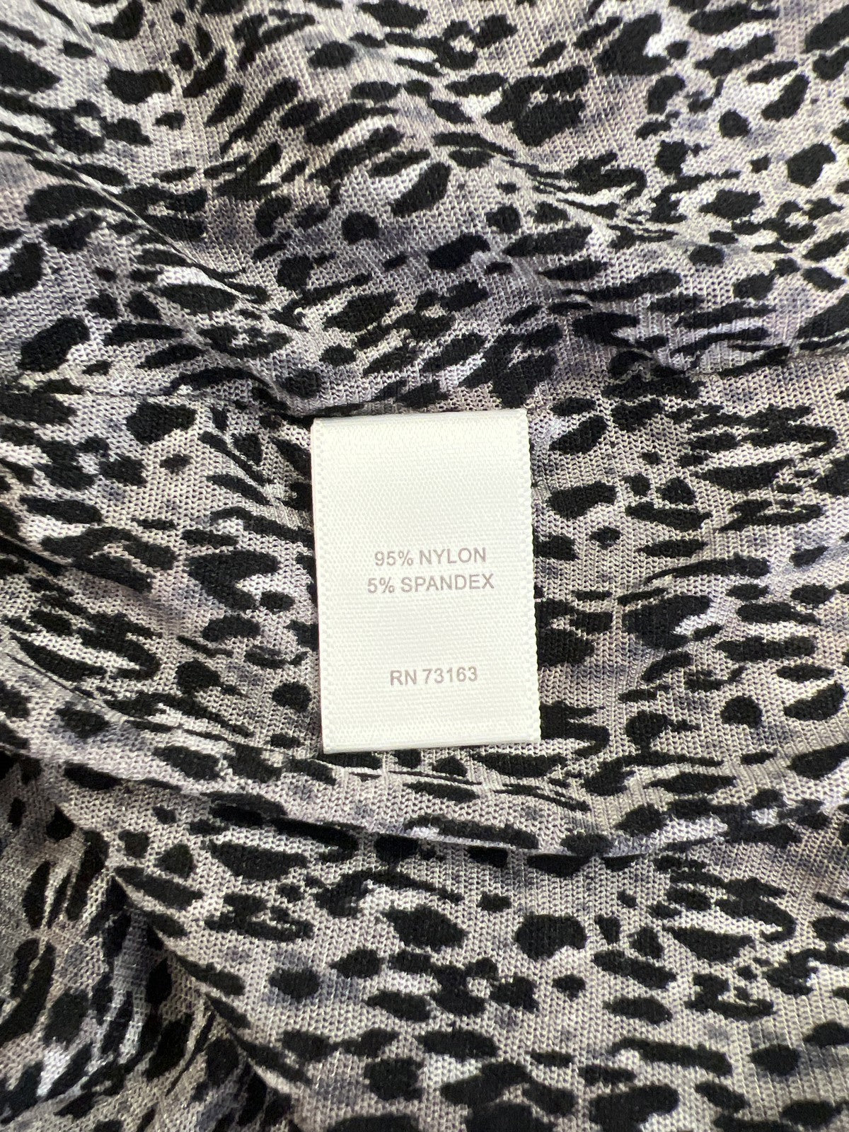 Cable and Gauge Women’s Gray Mesh Sleeveless Draped Neck Blouse - XL