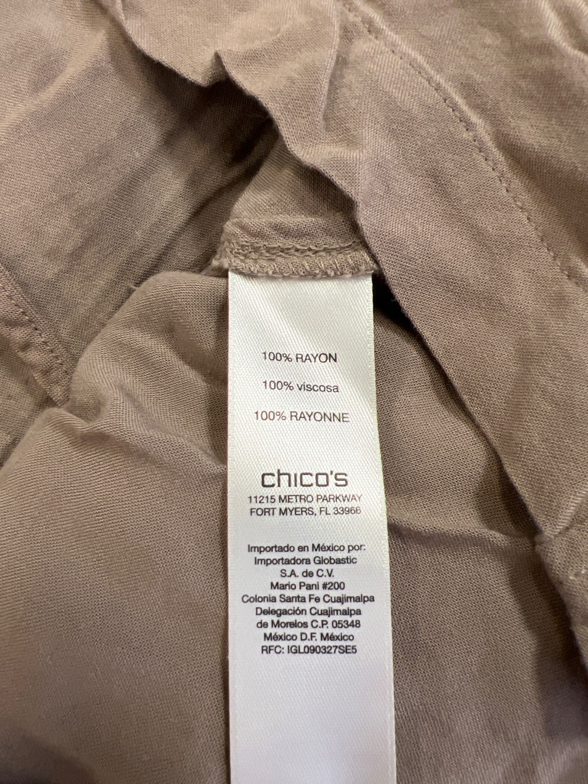 Chico’s Women’s Light Brown Sleeveless Snap Close Cargo Vest - 2/US L