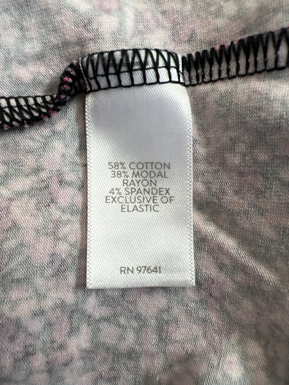 J.Jill Women’s Pink/Purple Long Sleeve Keyhole Front Blouse - S