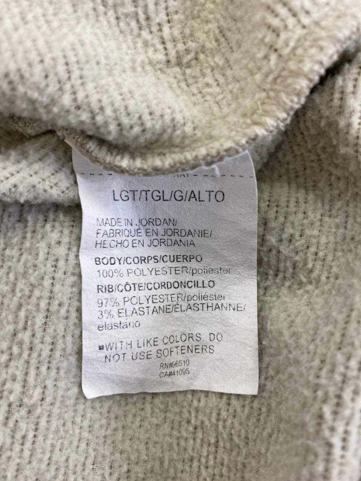 Under Armour Men’s Beige Golf Fleece Lined ColdGear 1/4 Zip Sweater - L Tall