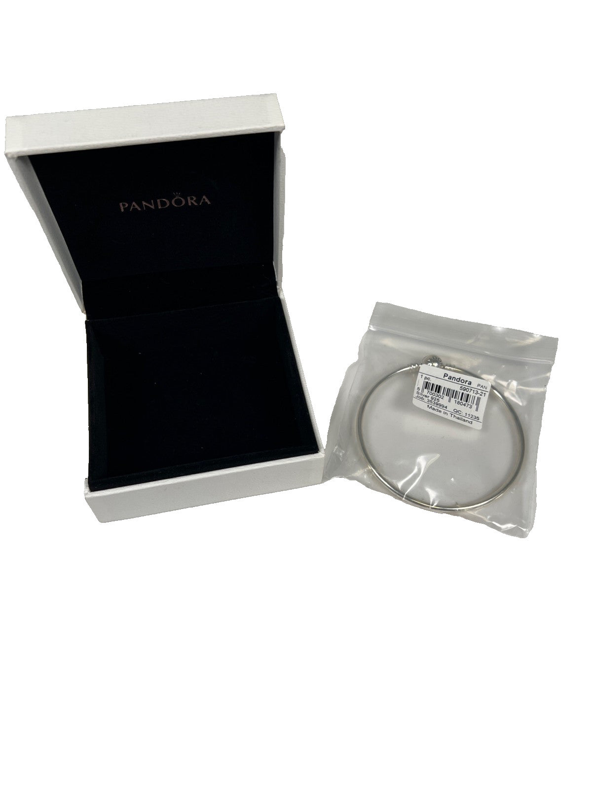 Pandora Sterling Silver Clasp 21 cm Bangle Bracelet