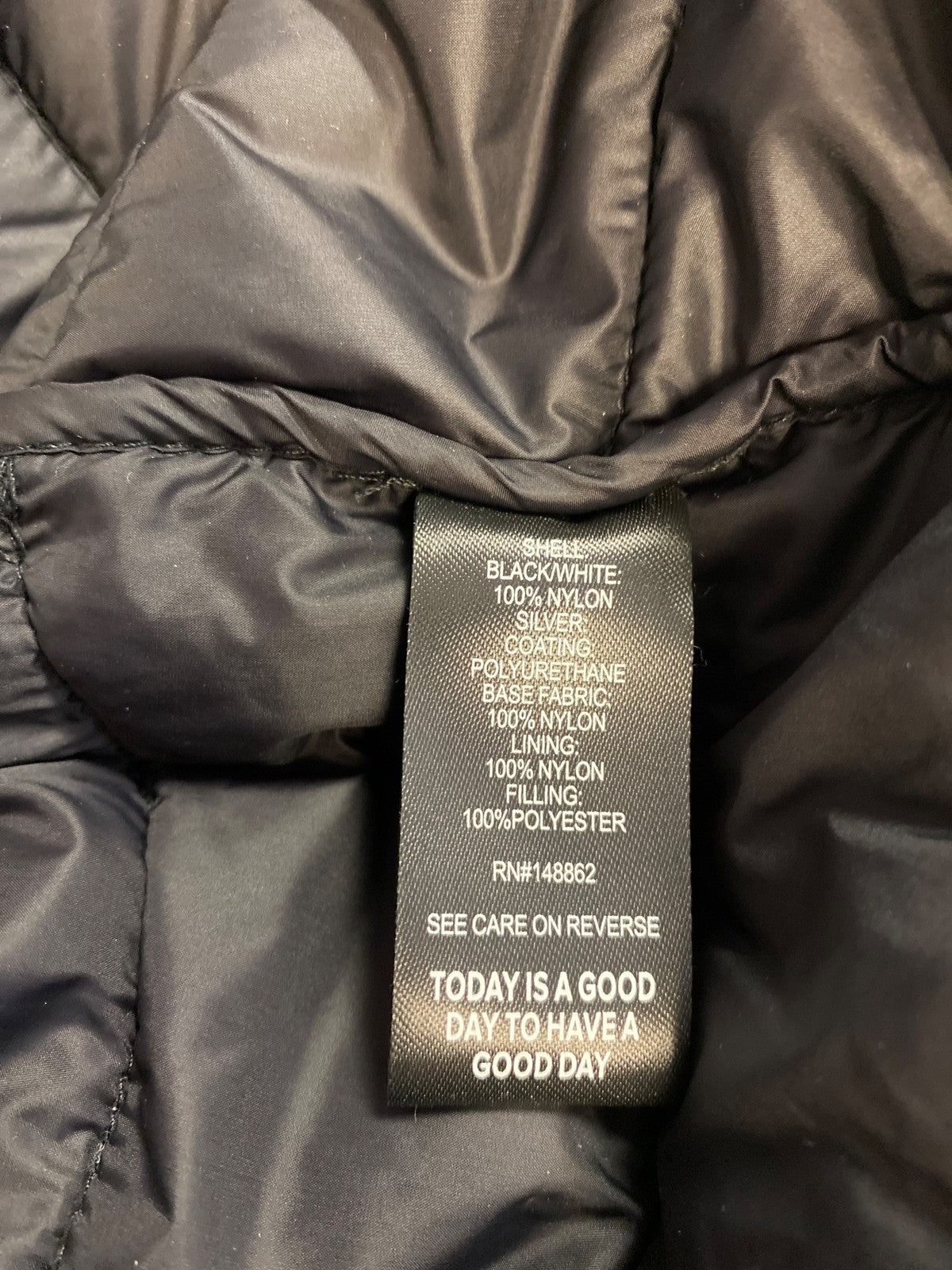 Torrid Women’s Black/Silver Full Zip Hooded Light Puffer Jacket - Plus 1