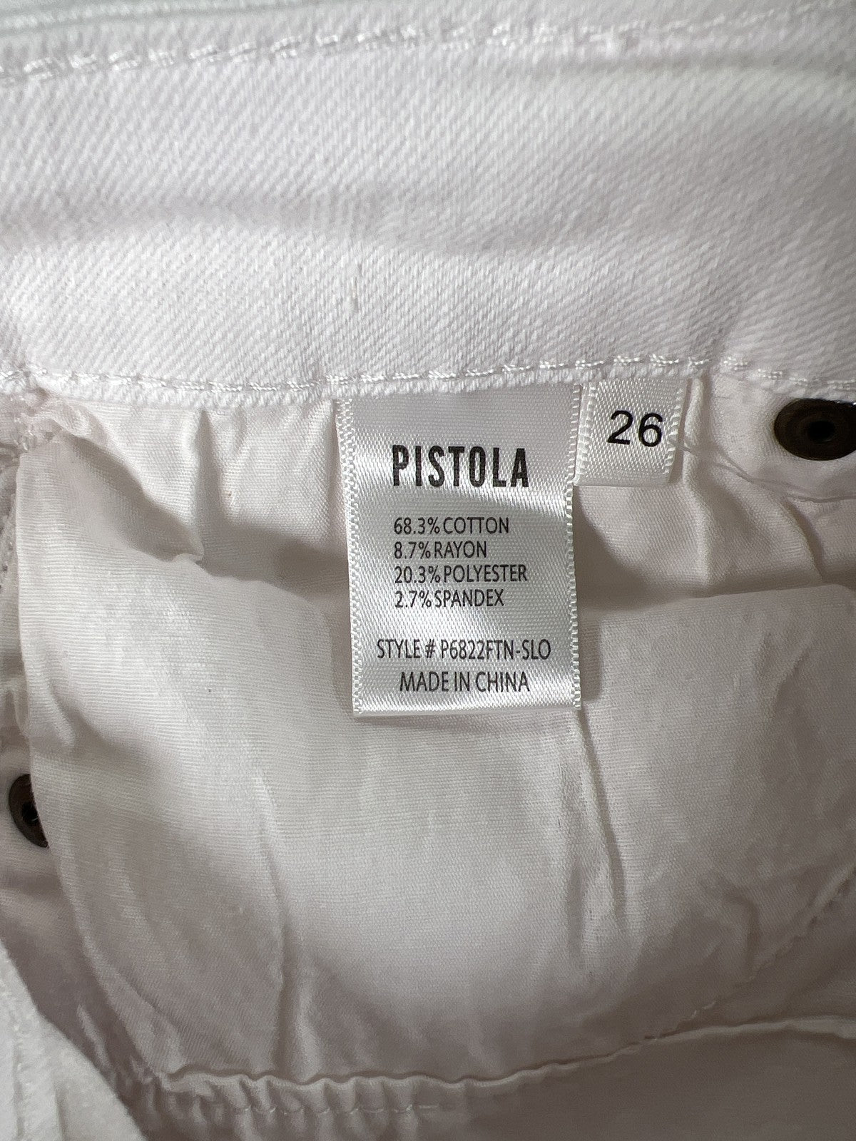 Pistola Women’s White Skinny Denim Jeans - 26