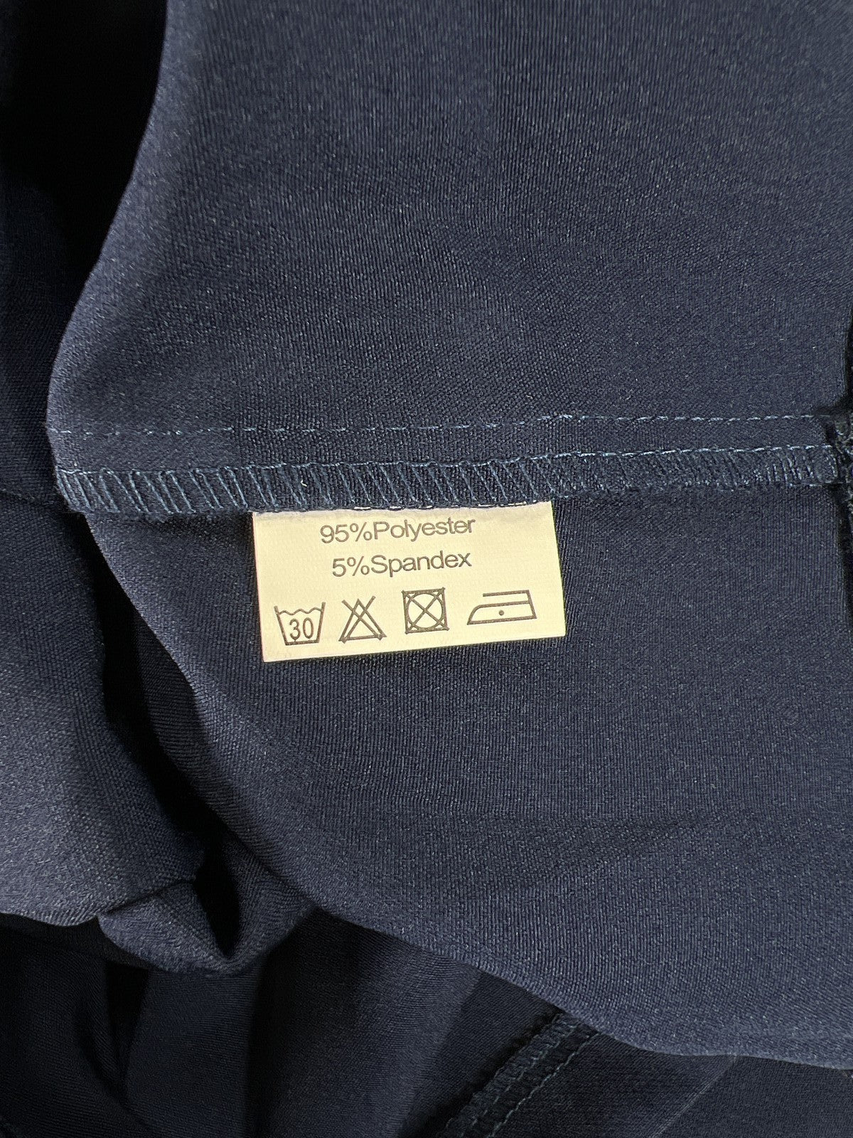 Grace Karin Women’s Blue Zip Up Stretch Faux Wrap Skirt - M