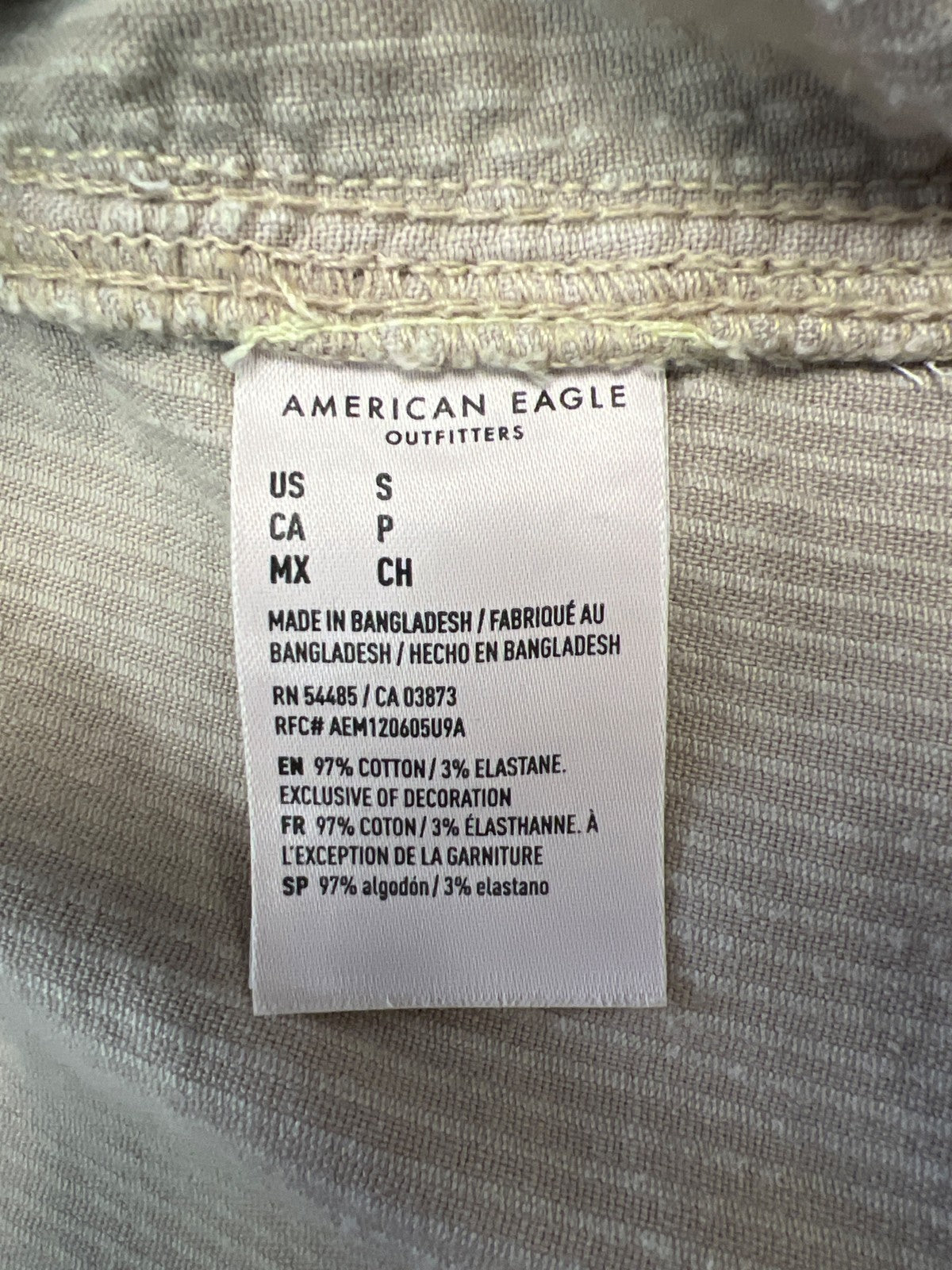 American Eagle Women’s Beige Corduroy Jumper Dress - S