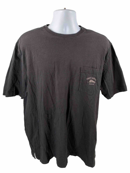 Tommy Bahama Men's Black 100% Pima Cotton Short Sleeve T-Shirt - L