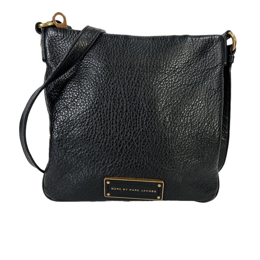 Marc by Marc Jacobs Black Pebbled Leather Crossbody Purse