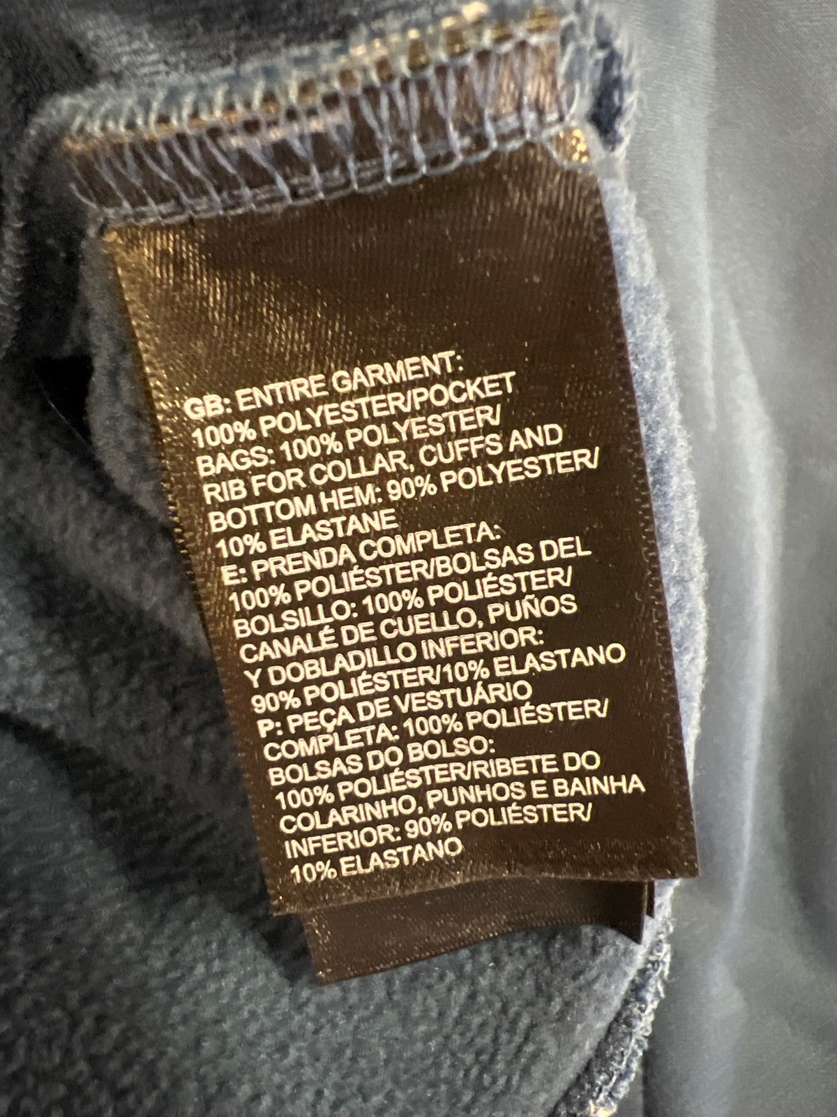 The North Face Men’s Blue Fleece Lined Full Zip Jacket - M