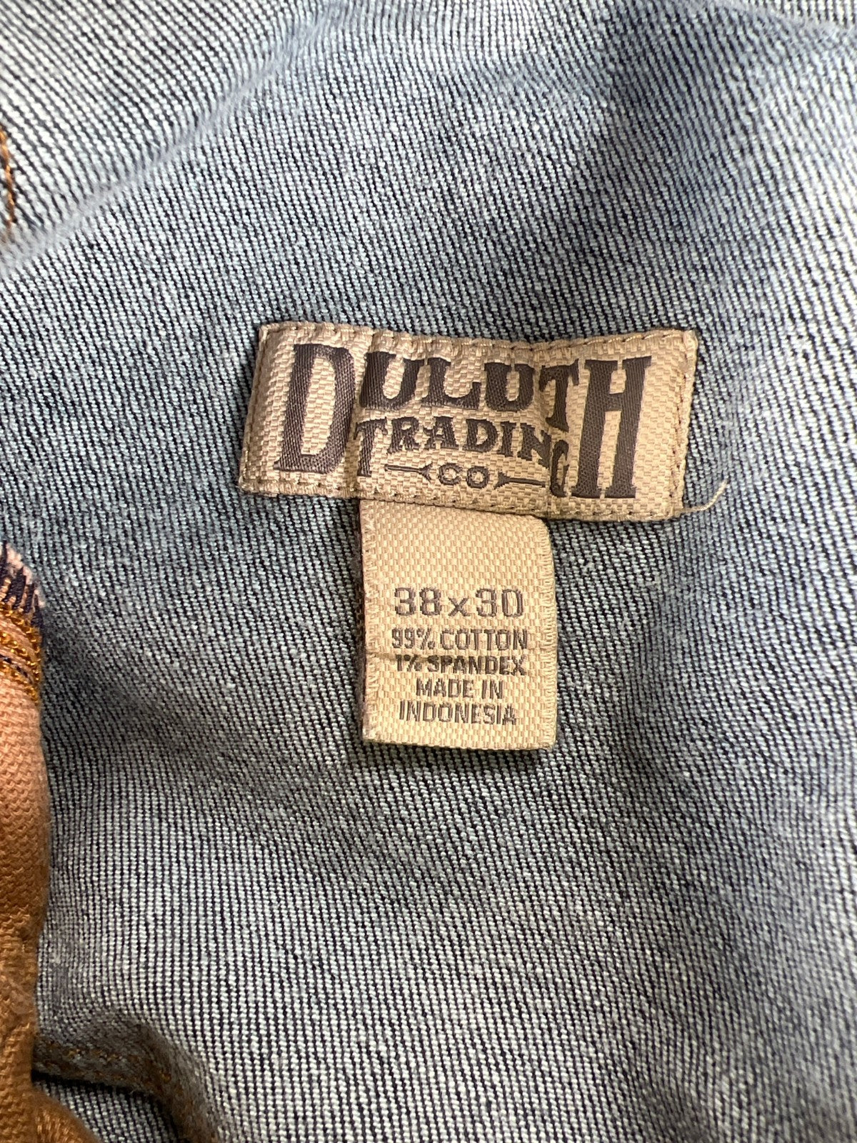 Duluth Trading Men’s Medium Wash Flex Ballroom Denim Jeans - 38x30