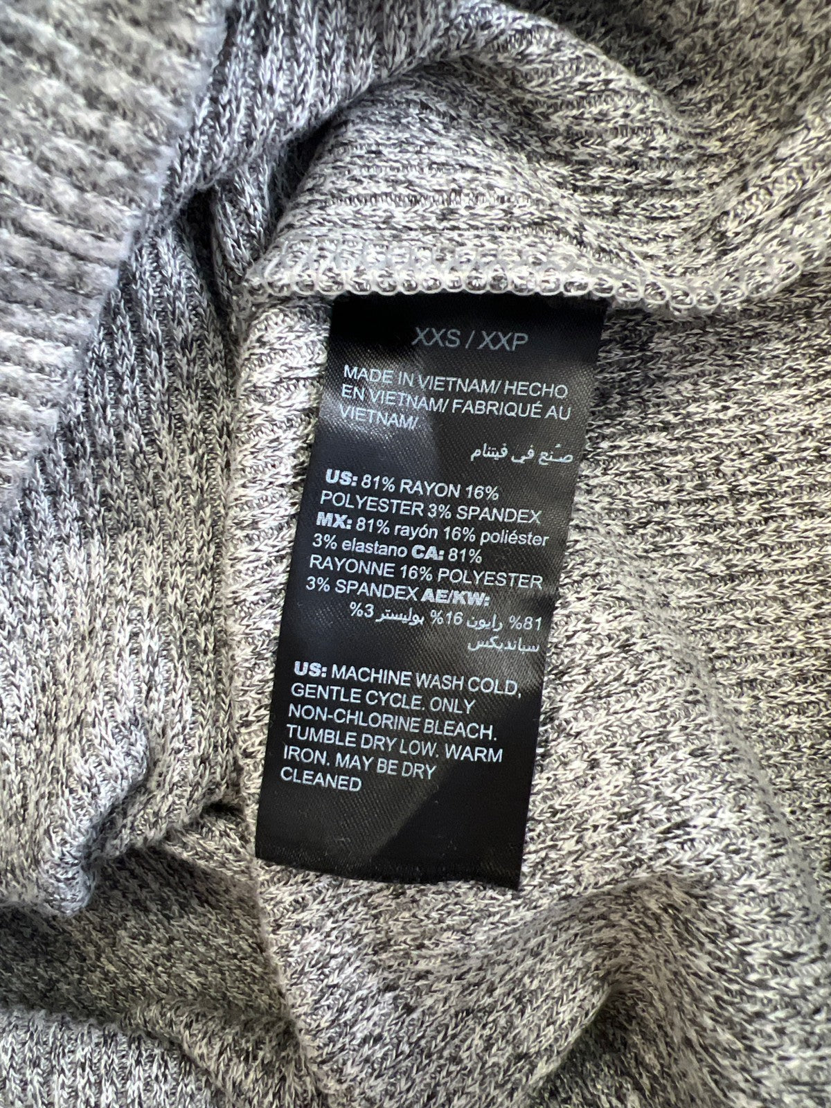 White House Black Market Women’s Gray Long Sleeve Tunic Sweater - XXS