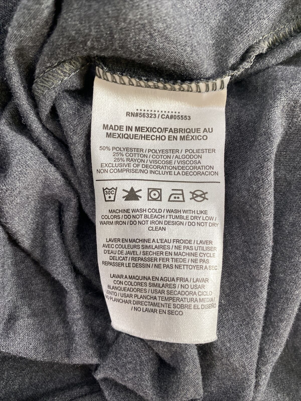 Nike Women's Gray MSU College Playoffs V-Neck Athletic Cut T-Shirt - L